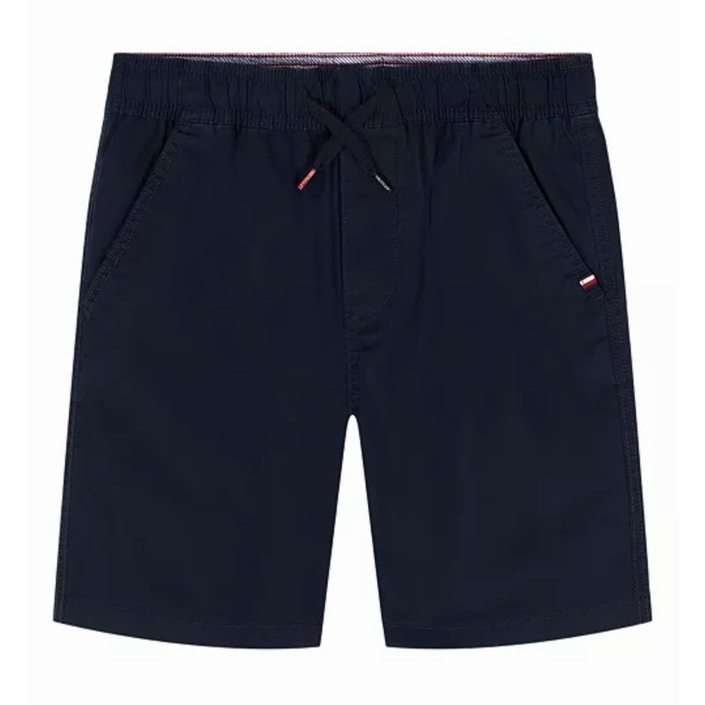 Tommy Hilfiger Boys Core Essentials Navy Pull-Up Shorts, Medium, NWT
